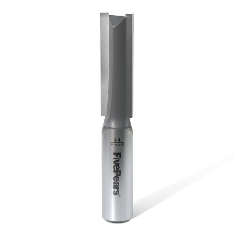 FIVEPEARS Straight Router Bits 1/2 Inch Shank Double Flute, 1/2 Inch Cutting Diameter, 2-1/2 Inch Cutting Length, Used for Create Groove, Dado or Hollow - Image 1